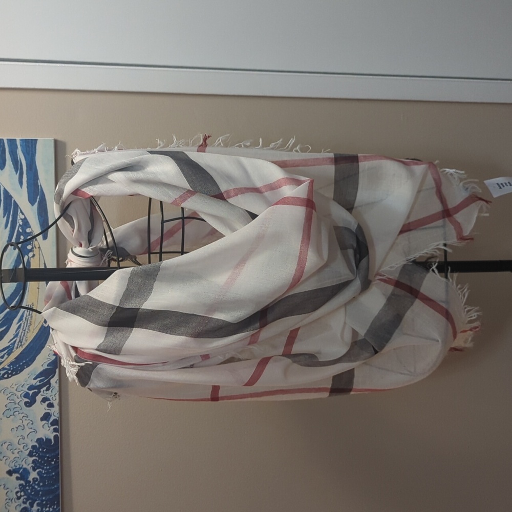 Kismet large square plaid scarf